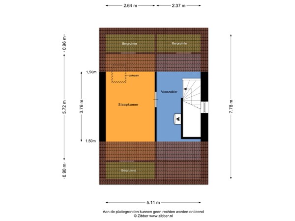 Plattegrond - Hadewychstraat 59, 5384 GK Heesch - 2e verdieping.jpg